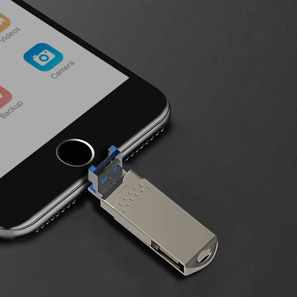 Usb флеш-накопитель Lightning/TYPE-C для iPhone 6, 6 Plus, 7, 7 Plus, 8 Plus, X Usb-C, флешка для телефона Android, Usb флешка, 128 ГБ-8 Гб