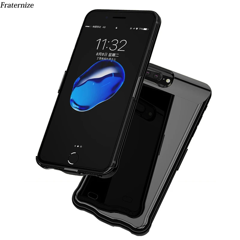 Koop 6200 mah Slanke Ultra Dunne Batterij Oplader Voor iphone 8 7 6 6 s Plus Power Bank Backup Opladen case voor iPhone6 6 s 7 8 5200 mah