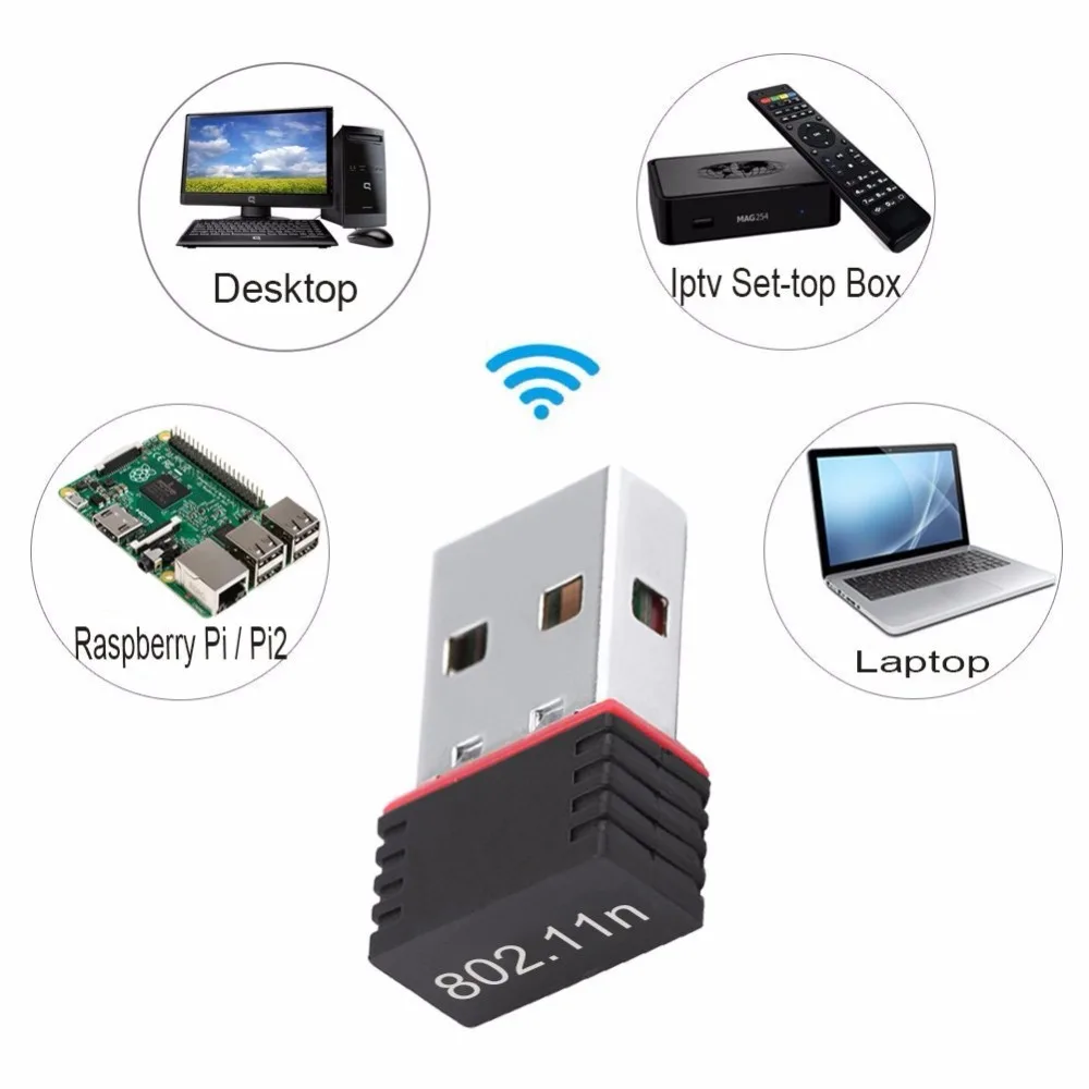 150 Мбит/с USB WiFi адаптер Беспроводная сетевая карта Wifi ключ для настольного