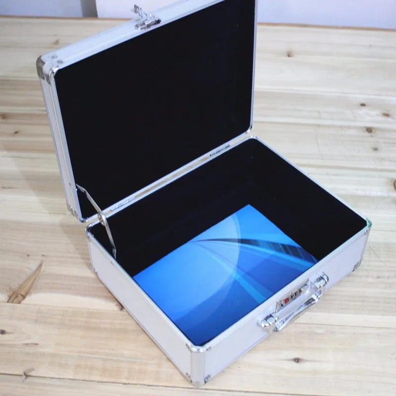 Kundui Алюминий сплава Рама чемодан сумка Toolbox дело медицины оборудования toolcase косметическая упаковка коробки паролем