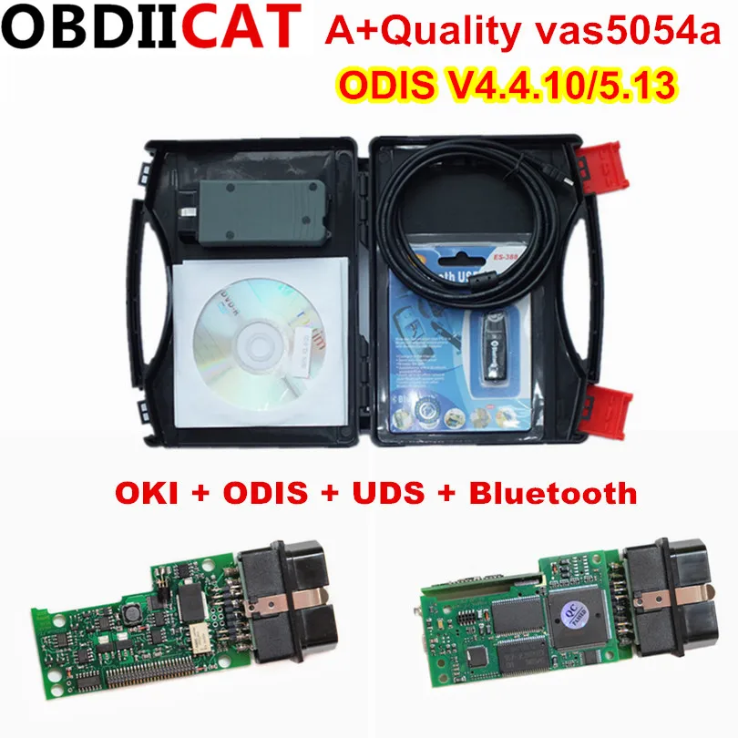 

VAS 5054a ODIS 4.4.10/5.13 Version Support UDS Protocol Bluetooth VAS5054 OKI Chip OBD2 Diagnostic Tool vas5054a