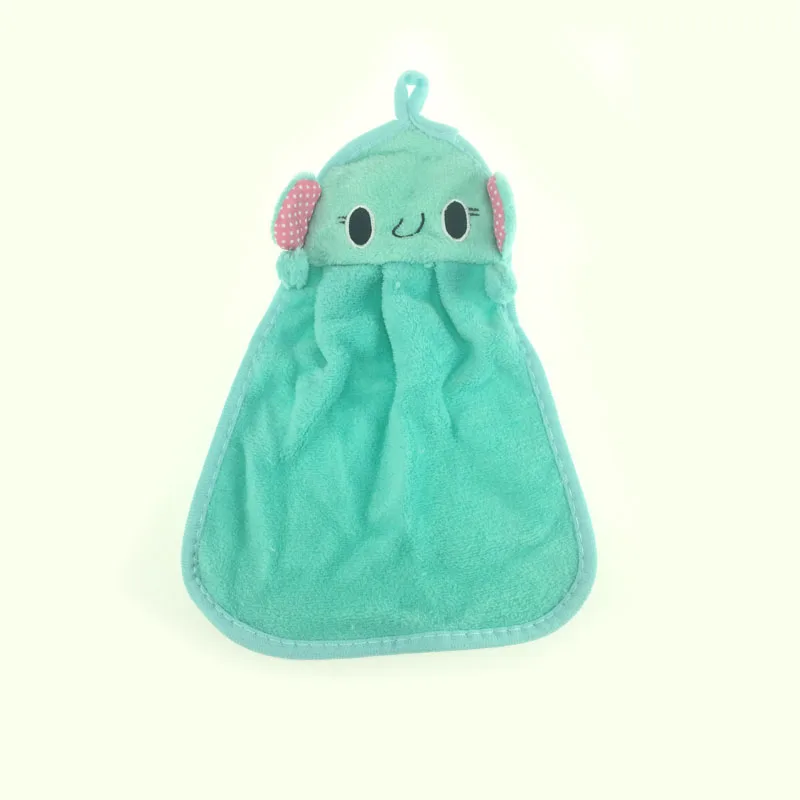 Детское полотенце для рук, детское банное полотенце, мягкое плюшевое полотенце для малышей с мультяшным животным, полотенце для ванной