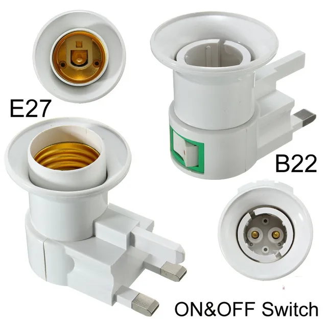 Uk Plug E27 B22 Lamp Base Wall Light Bulb Socket Holder Uk Plug E27 B22 Lamp Base Wall Light Bulb Socket Holder Adapter Converter