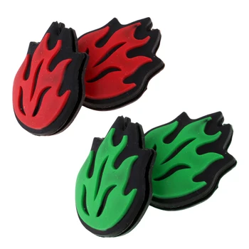 

4 Pieces / Pack Silicone Practical Flame Tennis Racket Vibration Dampeners