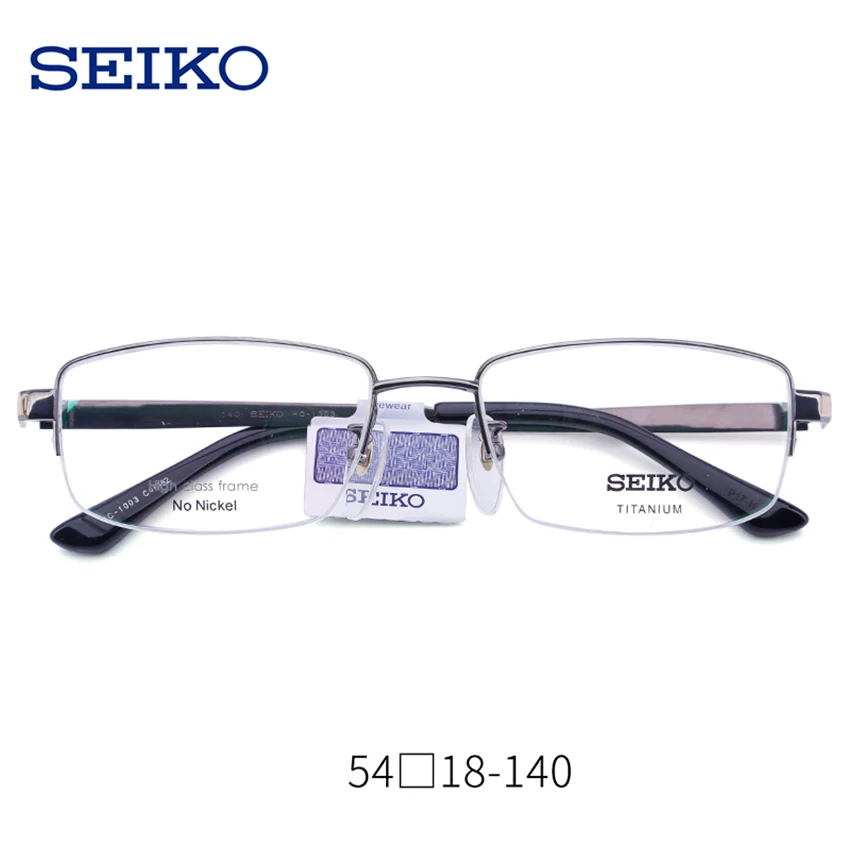 SEIKO титановое стекло оправа для мужчин оптическое близорукости очки по рецепту
