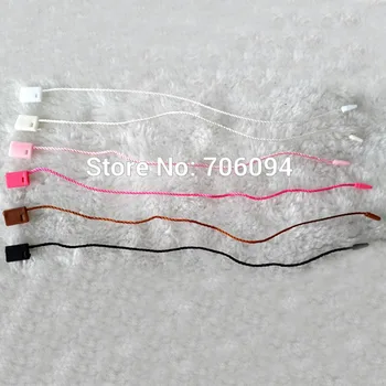 

1000pcs/lot garment seal tag,hang tag plastic string Sling/seal tag stringing,hang tag string seal,hangtag sling cord 19CM