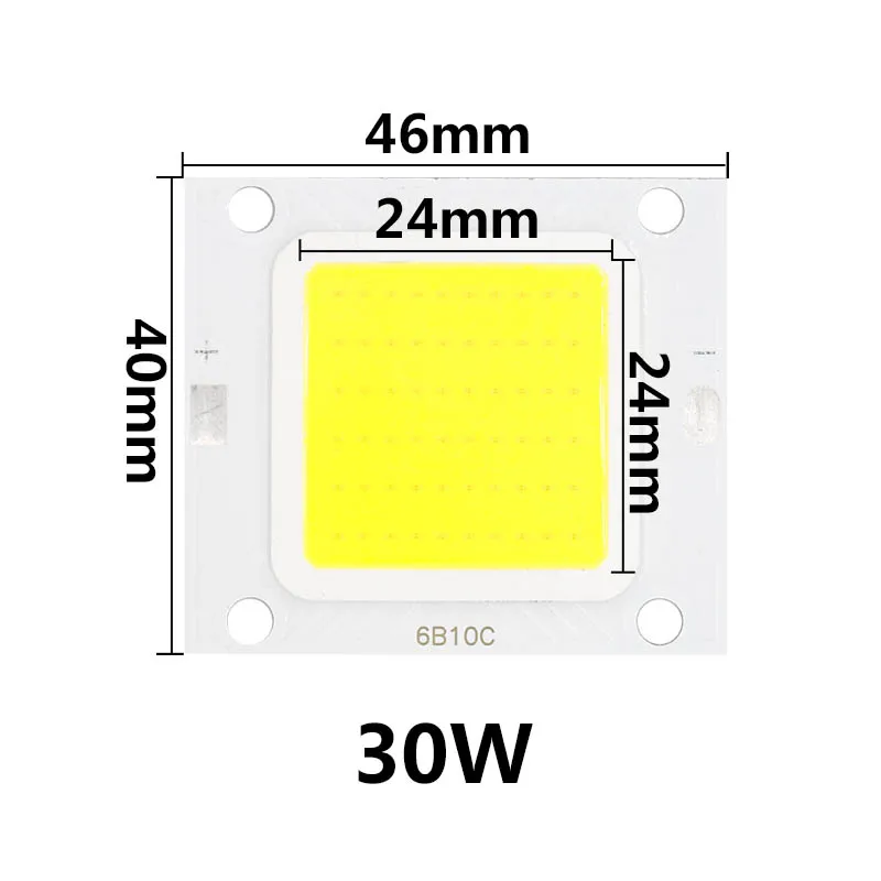 10 Вт 20 Вт 30 Вт 50 Вт 70 Вт 100 Вт высокомощный светодиодный чип COB светодиодный SMD диоды для прожектора лампы флип-чип для DIY 30-34 в - Испускаемый цвет: 30W 840-900mA