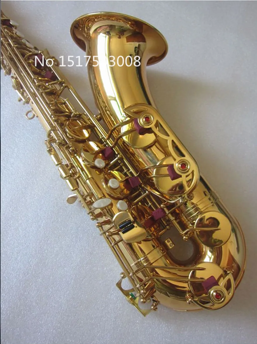 

Brand new Tenor Saxophone Hot selling High Quality Bb Instruments Super Action Series II Brass Gold Surface Saxophone