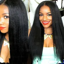 7A Brazilian Kinky Straight Full Lace Human Hair Wigs perruque cheveux humain Lace Front Human Hair Wigs Black Women U Part Wig