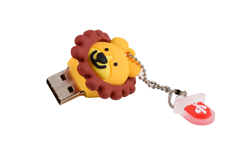 JASTER Симпатичный мультфильм Лев USB флэш-накопитель 8 ГБ 4 ГБ 64 ГБ 32 ГБ 16 ГБ милые животные мини-подарок карта памяти Флешка полная емкость