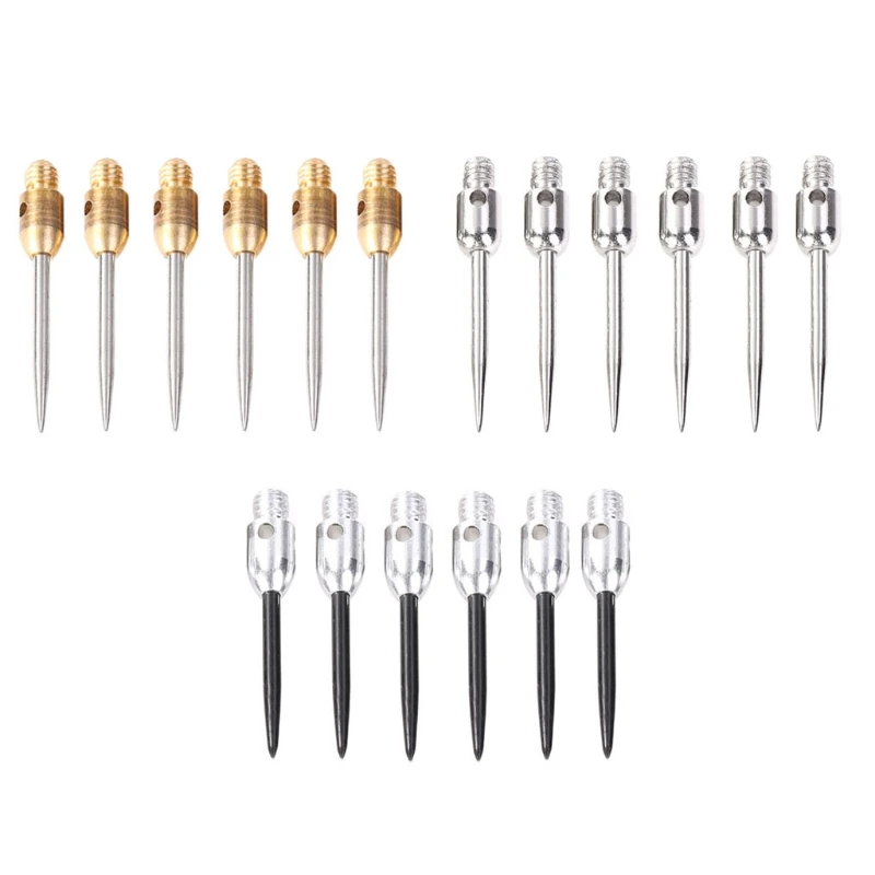 

6pcs 2BA Thread Dart Steel Tip Professional Replaceable Non-Drop Club Game Gold