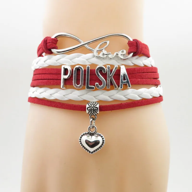 Браслет infinity polska с подвеской в виде сердца браслеты country модный браслет для