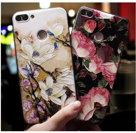 Чехол для Huawei honor 7x 8 видов цветов 3D узор новый дизайн мягкий силиконовый чехол из