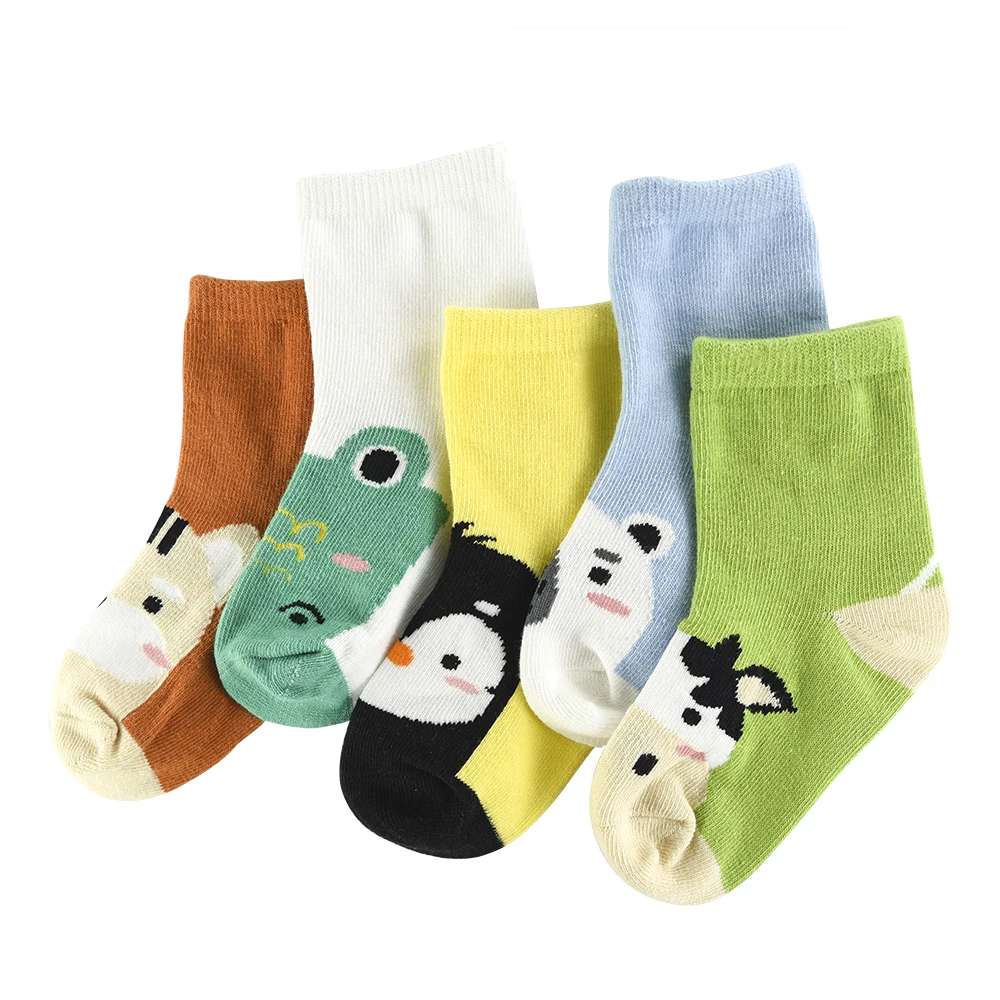 5Pair lot Soft Cotton Kids Socks font b Baby b font Mesh Breathable Cartoon Boys Girls