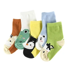 5Pair lot Soft Cotton Kids Socks font b Baby b font Mesh Breathable Cartoon Boys Girls