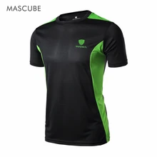 MASCUBE Горячая Летняя Стильная Футболка Мужская быстросохнущая Приталенная футболка мужская одежда для бега с коротким рукавом