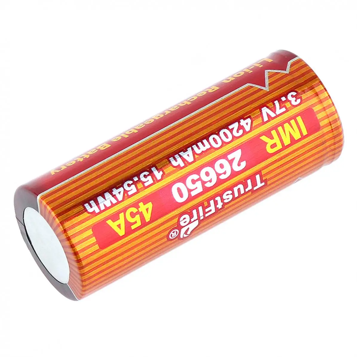 2 шт./лот TrustFire 26650 3,7 V 45A 4200mAh литий-ионная аккумуляторная батарея с предохранительным клапаном для светодиодный фонарик/велосипедная лампа