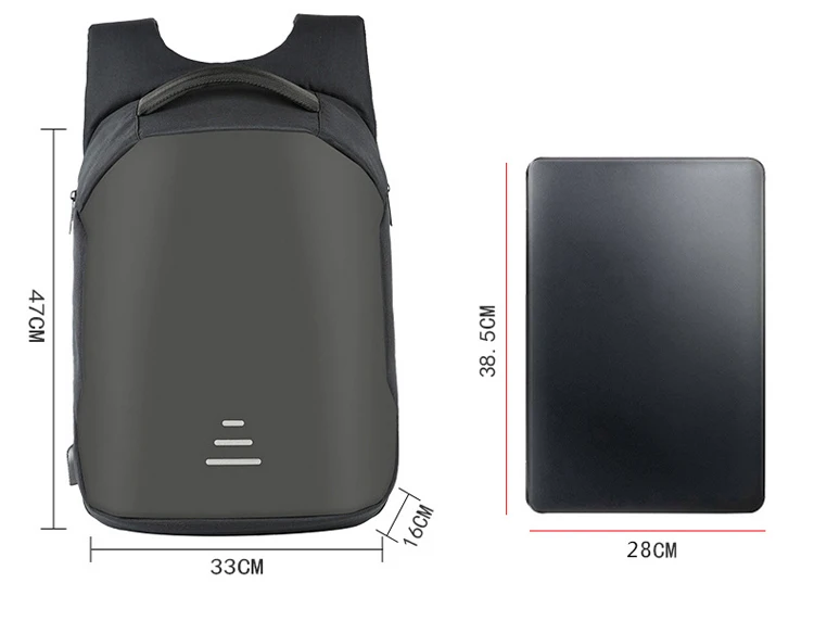 Городские мужские рюкзаки с зарядкой от USB, рюкзак для ноутбука, минималистичный модный рюкзак с защитой от краж, Повседневная Водонепроницаемая дорожная сумка Mochila