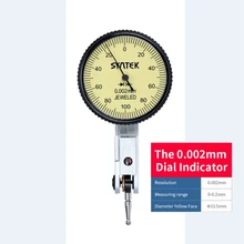 0-0,2 мм рычажный индикатор аналоговый Дисплей ударопрочный циферблат тест 0,002 мм циферблат индикатор метр диаметр 33,5 мм Циферблат микрометр