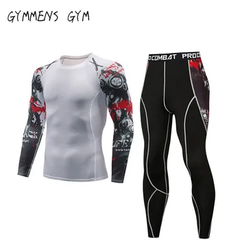 

Man Anti-sweat Quick Dry Outdoor Sport Training Suit Pullover O-Neck Full Sleeve Long Pants Breathable Clothing Running Sets