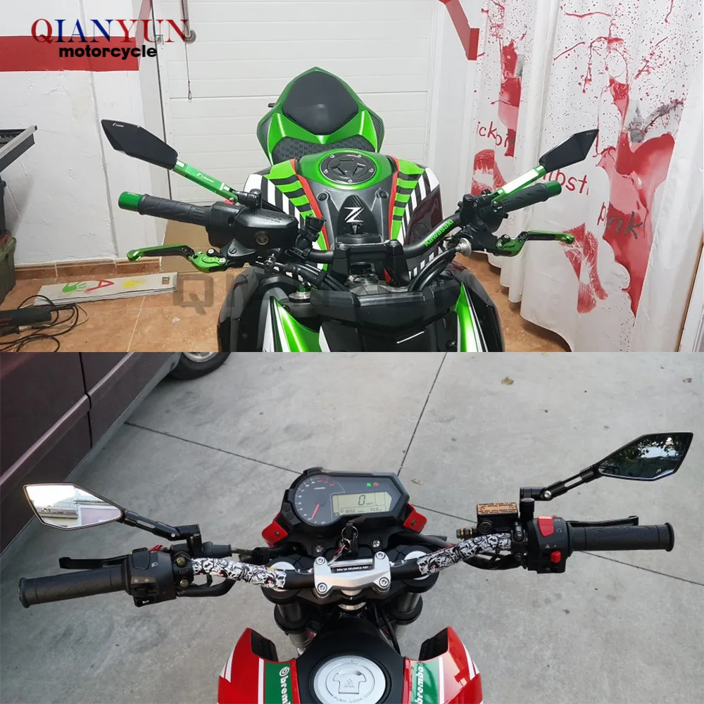 Универсальный Для Suzuki GSXR600 750 1000 TL1000SDL650 GSR600 750 SFV650 Moto зеркало заднего вида с обратной стороны зеркало 8 мм 10 мм с L ключ, дюймовый стандарт
