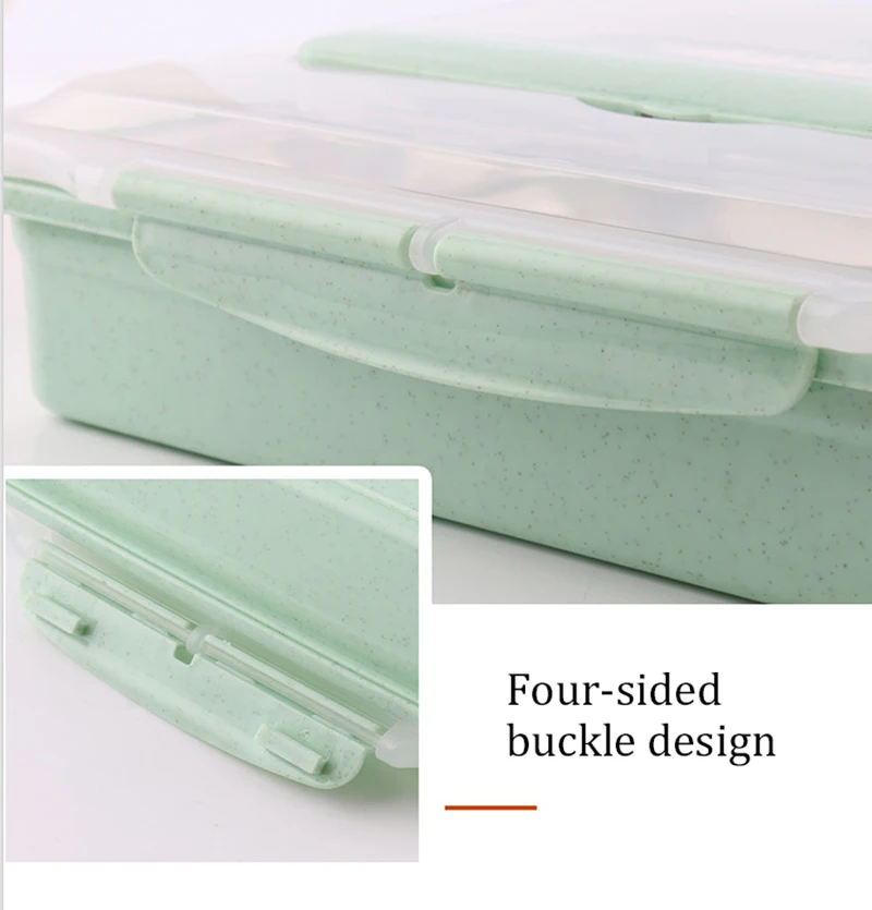 TUUTH 304 Stainless Steel 3 Grids Lunch Box Water Injection Insulation Portable Food Container Box For Kids Picnic Office Worker School B6