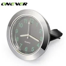 Onever универсальные автомобильные кварцевые часы с вентиляционным отверстием авто часы в салон светящиеся часы с зажимом Dia. 1," автомобиль часы, украшения