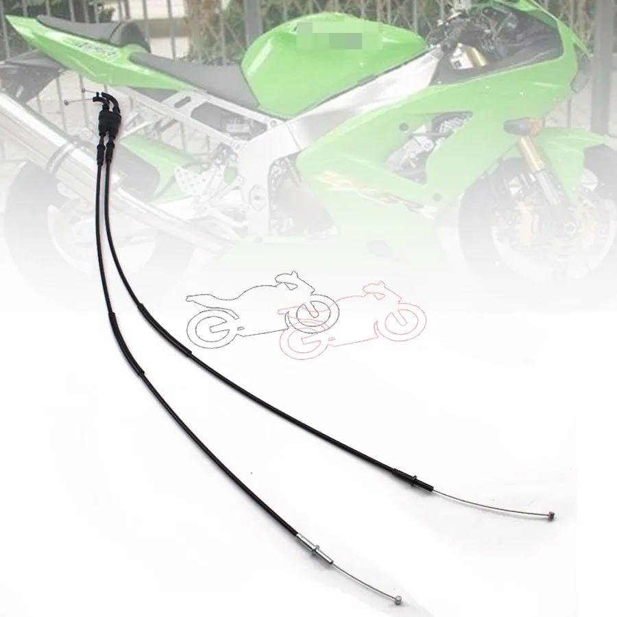 1pair Motorcycle Throttle Cable Rope Brake Oil Accelerator Control Wire