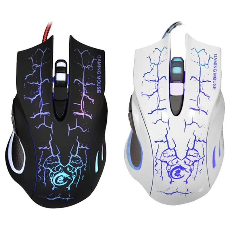 Игровая мышь rgb 6 кнопок 5500 точек/дюйм Профессиональная Usb Проводная Бесшумная