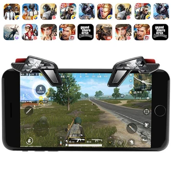 

Cell Phone Gamepad Trigger Fire Button Aim Key L1R1 Shooter Controller PUBG FUT1 for Android/iPhone Phone