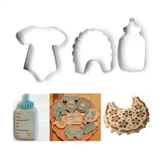 Нержавеющая сталь детская одежда для бутылок Форма торт форма печенье резаки инструменты для выпечки для помадка для бисквита Кондитерские платья Муссе