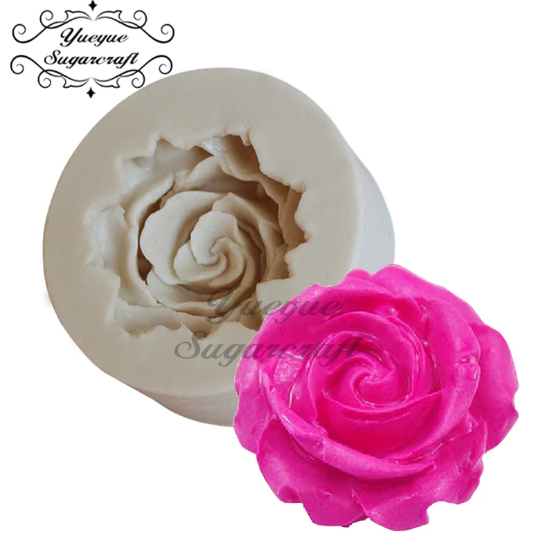 Yueyue Sugarcraft мини розовый цветок силиконовая форма для торта помадки инструменты