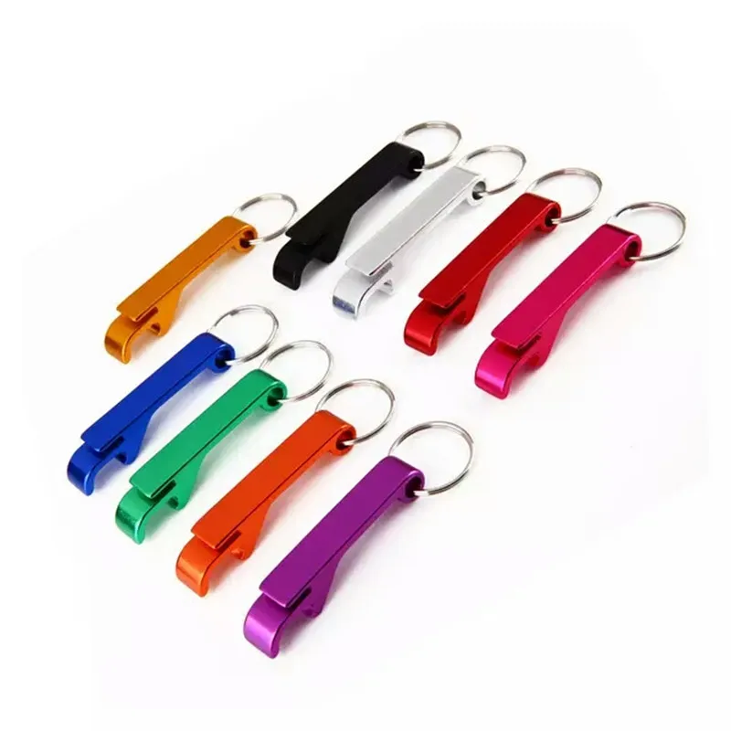 

Portable Outdoor multi function Mini Beer Bottle Opener Aluminum Small Beverage key ring key Chain Claw Bar Pocket Tool