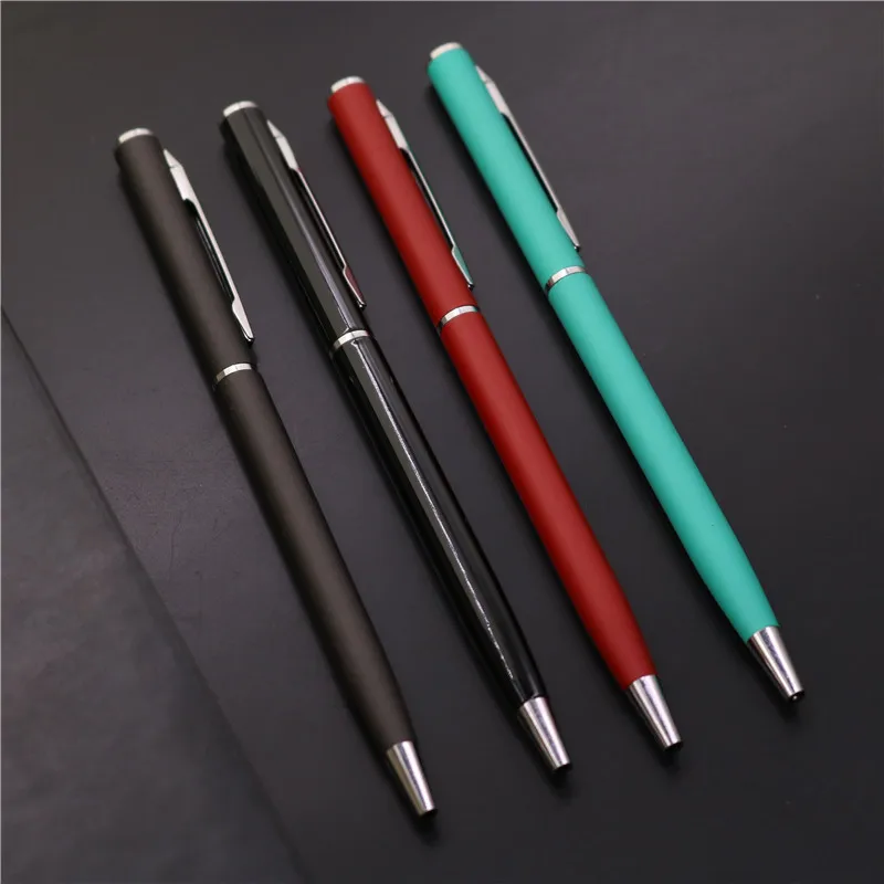 4Pcs Luxury Metal Ballpoint Pen Novelty Cool Hotel Business Writing High Quality Customized Logo School Office Supply Stationery