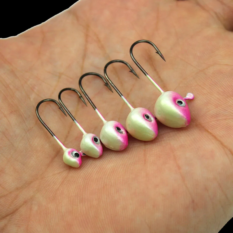 WALK FISH 5PCS/Lot Mini Hooks Fishing Jig Head Hook Lure Simulation Bait Fishhook Barbed Single Hook 0.5g /1g /2g /3g /4g /5g WALK FISH 5PCS/Lot Mini Hooks Fishing Jig Head Hook Lure Simulation Bait Fishhook Barbed Single Hook 0.5g /1g /2g /3g /4g /5g