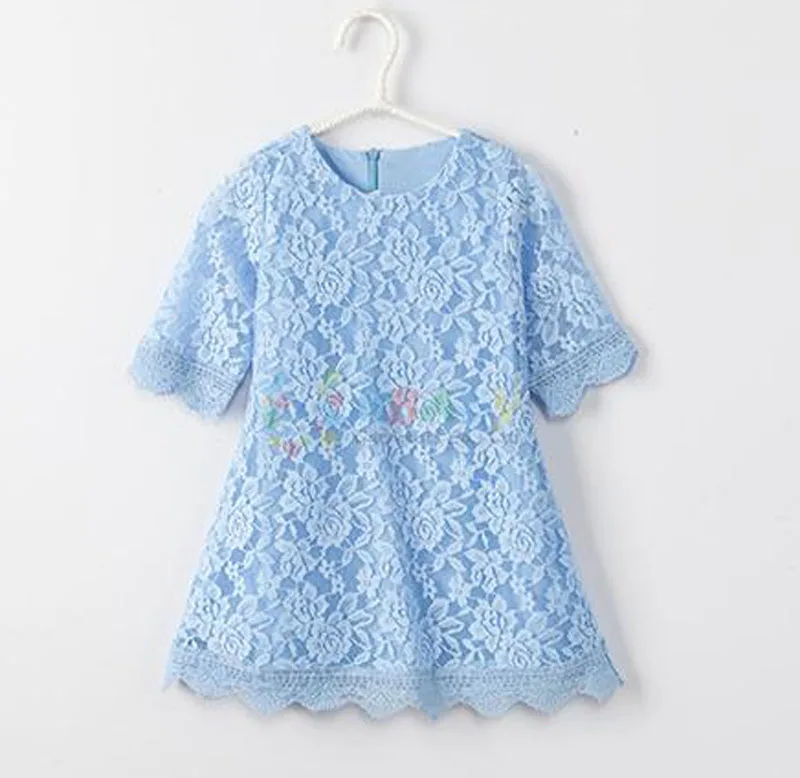 

2016 spring summer Family Matching Outfits mother daughter dresses teenager clothes candy color lace dress Princess Mini Dresses