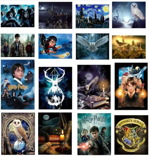 

Full Square Drill 5D DIY Diamond Painting Harry Potter deer owl 3D Embroidery Cross Stitch Mosaic Decor Gift