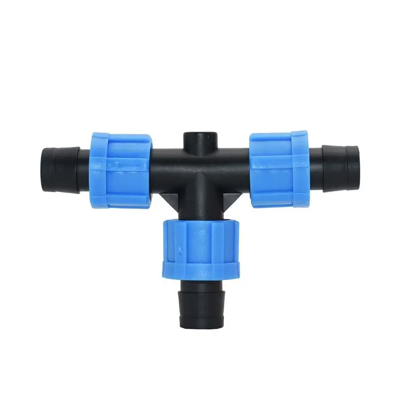 16mm drip tape tee connector screw Greenhouse drip irrigation water splitter Watering & irrigation 5/8" fittings 15 pcs