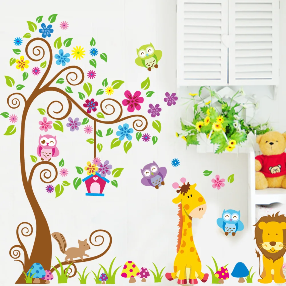 Rvore Animal Dos Desenhos Animados Papel De Parede Para Quartos ~ Decoração Coruja Quarto Bebe E Pinturas Quarto De Bebe Rvore Animal Dos Desenhos Animados Papel De Parede Para Quartos ~ Decoração Coruja Quarto Bebe E Pinturas Quarto De Bebe