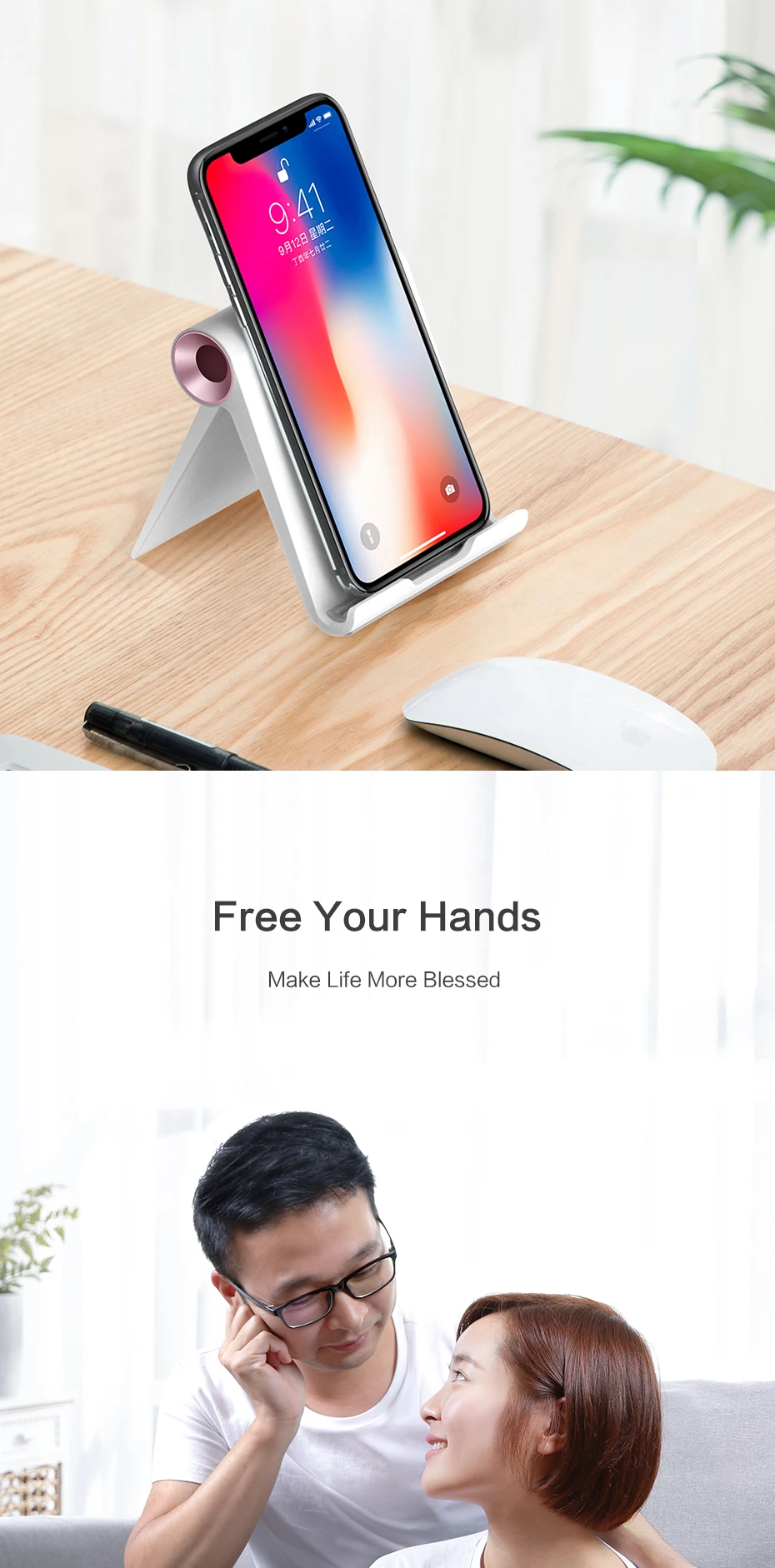 SmartDevil держатель для мобильного телефона, для iPhone складной для мобильных телефонов с подставкой для samsung Galaxy S10 S9 S8 планшетный Стенд настольная подставка для телефона
