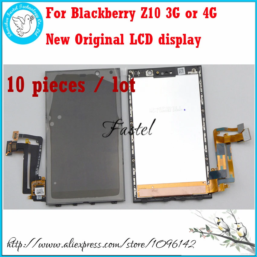 10pcs / lost For BlackBerry Z10 3G 4G New Original Mobile phone LCD Display + Touchscreen Digitizer Free Tools,Free Shipping