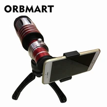 ORBMART 50X телескоп телеобъектив Lentes зум линзы для мобильного телефона смартфон Универсальный зажим