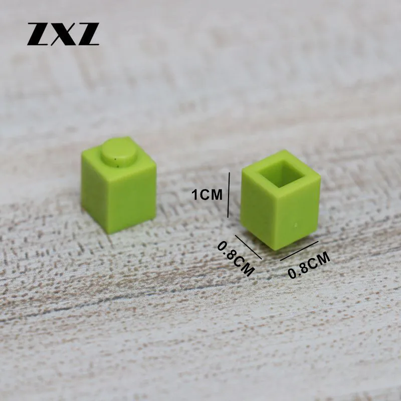 Недорогие строительные игрушечные блоки из АБС пластика 1X1 раннее освещение DIY