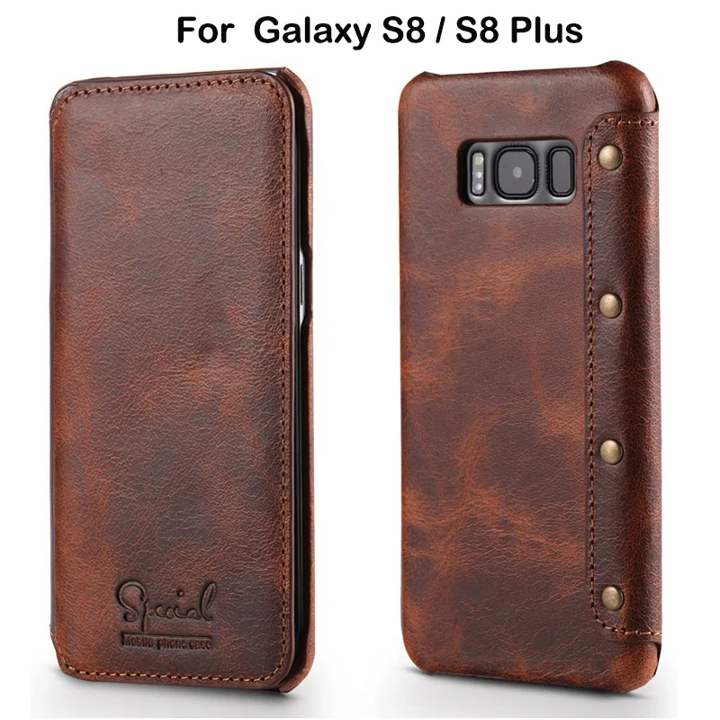 

Luxury Business Style Genuine Real Leather Wallet Case For Samsung Galaxy S8 Plus Flip Case Cover Leather For Samsung S8 Plus