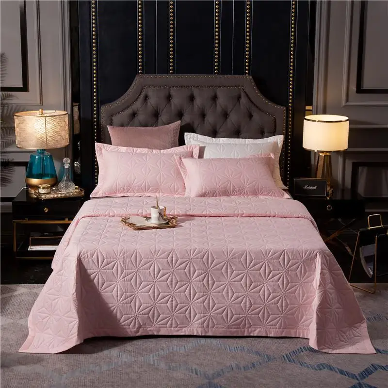 3 шт. серый комплект стеганого постельного покрывала подушки Shams ...