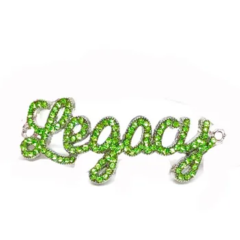 

10pcsGreek Sorority Legacry pink green charm for bracelet Necklace Jewelry accessories
