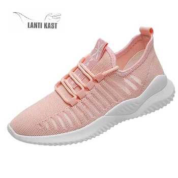 

2019 Summer Women Sports Sneakers Air Mesh Breathable Female Sport Shoes Flat Woman Casual Running Shoes кроссовки женские