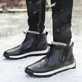 

Men Boots Comfortable Winter Warm Casual Cotton Shoes Men High Quality Snow Boots Brand Outdoor Walking Shoes Zapatillas Hombre
