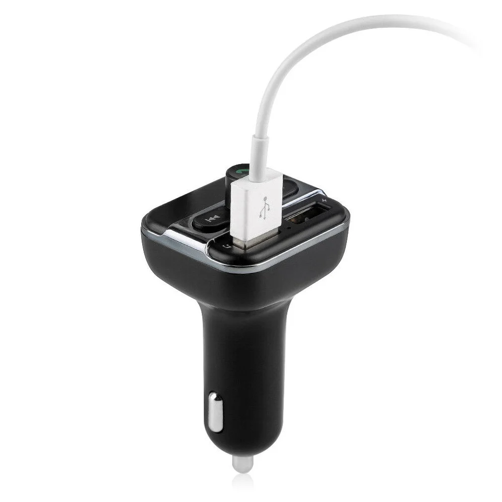 Bluetooth автомобильный набор, свободные руки, Беспроводной FM передатчик Dual USB Зарядное устройство аудио MP3 плеер