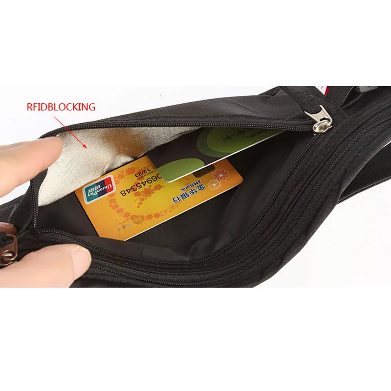 de viagem escondida disfarçado seguro Key Waist Pocket : Waist Pocket